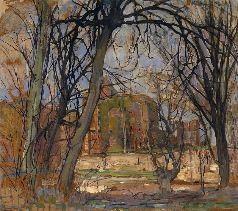 Sole primaverile (sole primaverile) - Rovine del castello, Brederode, Dallas Museum of Art